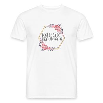 Weltbeste Bonusmama Muttertag Stiefmutter Familie  - Männer T-Shirt - Weiß - Vorne - AI Model Male 178 dark (178cm)