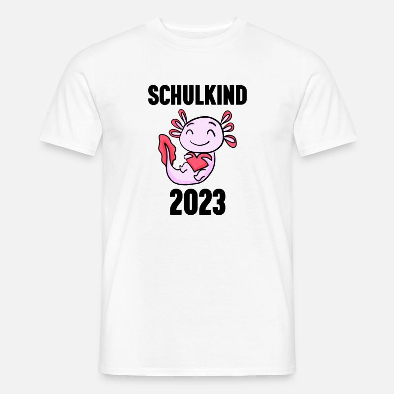 Schuldkind Einschulung 2023 - Männer T-Shirt - Weiß
