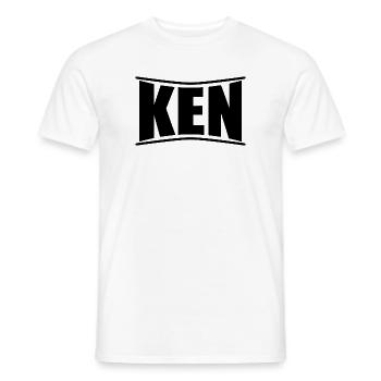 nom t-shirt Ken t-shirt idée cadeau - T-shirt homme - blanc - Devant - AI Model Male 178 dark (178cm)