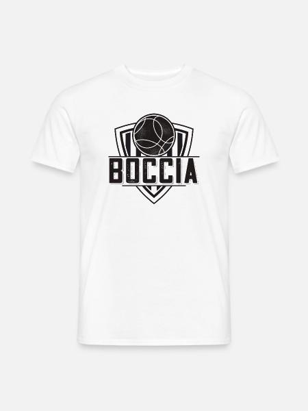 Bocciaspieler Bekleidung mit Boccia Kugeln Boccia - Männer T-Shirt - Weiß