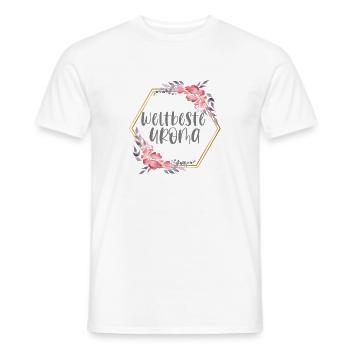 Weltbeste Uroma Urgroßmutter Geschenk - Männer T-Shirt - Weiß - Vorne - AI Model Male 178 dark (178cm)