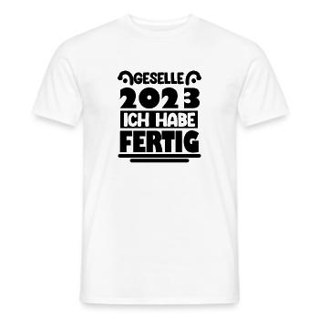 Geselle 2023 Gesellenprüfung - Männer T-Shirt - Weiß - Vorne - AI Model Male 178 dark (178cm)