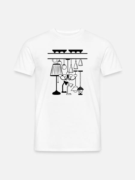 Logo für Haus oder Stimmungsbeleuchtung Shop - Männer T-Shirt - Weiß