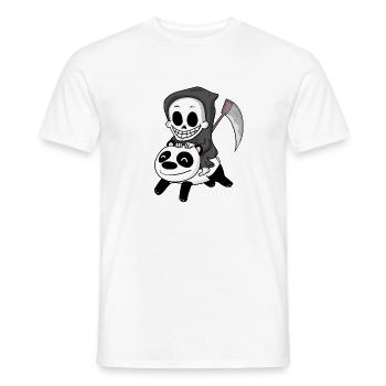 Panda Faucheur - T-shirt homme - blanc - Devant - AI Model Male 178 dark (178cm)