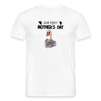 Mother's Day - First Mother's Day Gift - Men's T-Shirt - white - Front - AI Model Male 178 dark (178cm)