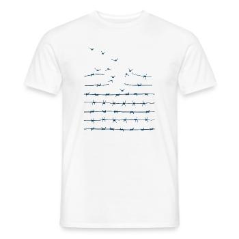 Libérez-vous - T-shirt homme - blanc - Devant - AI Model Male 178 dark (178cm)