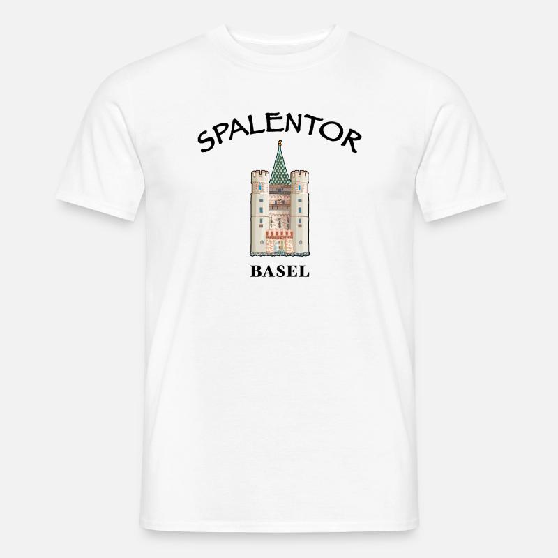 Basel, Spalentor, Schweiz - Männer T-Shirt - Weiß