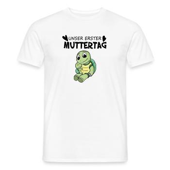 Muttertag - erster Muttertag Geschenk - Männer T-Shirt - Weiß - Vorne - AI Model Male 178 dark (178cm)