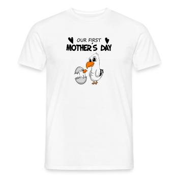 Muttertag - erster Muttertag Geschenk - Männer T-Shirt - Weiß - Vorne - AI Model Male 178 dark (178cm)