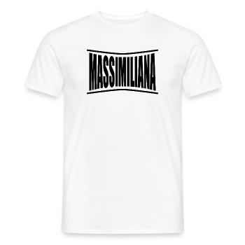 t-shirt Massimiliana t-shirt gift idea - Men's T-Shirt - white - Front - AI Model Male 178 dark (178cm)
