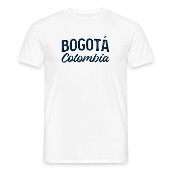 Bogotá Kolumbien Vintage Schriftzug - Männer T-Shirt - Weiß - Vorne - AI Model Male 178 dark (178cm)