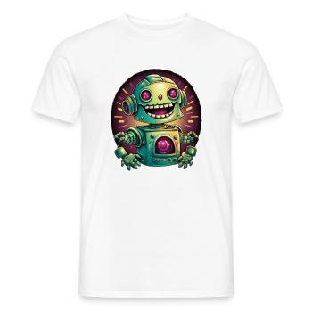 Roboter Radiance Neon - Männer T-Shirt - Weiß - Vorne - AI Model Male 178 dark (178cm)