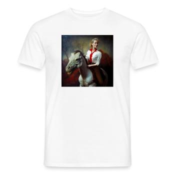 Dyno rider 01 - T-shirt homme - blanc - Devant - AI Model Male 178 dark (178cm)