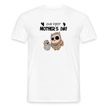 Mother's Day - First Mother's Day Gift - Men's T-Shirt - white - Front - AI Model Male 178 dark (178cm)