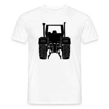 Farm Tractor Rear - Men's T-Shirt - white - Front - AI Model Male 178 dark (178cm)