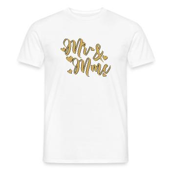 Herr und Frau Doré Heart - Männer T-Shirt - Weiß - Vorne - AI Model Male 178 dark (178cm)