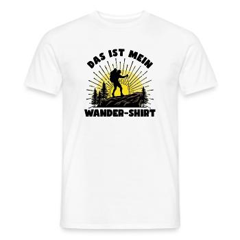 Wandern Statement Wanderer Wanderwege Bergsteigen - Männer T-Shirt - Weiß - Vorne - AI Model Male 178 dark (178cm)
