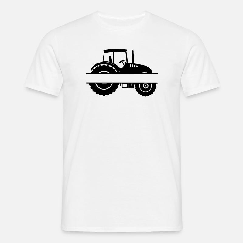Ackerschlepper-Emblem - Männer T-Shirt - Weiß