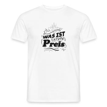 Was ist letzte Preis Handel Flohmarkt Trödelmarkt - Männer T-Shirt - Weiß - Vorne - AI Model Male 178 dark (178cm)