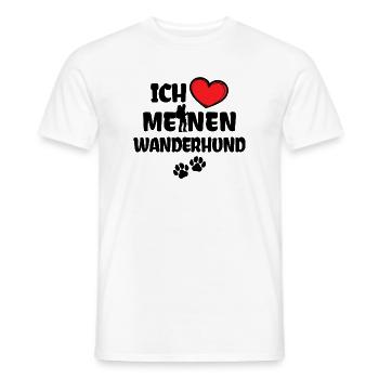 Bergsteigen Herz Statement Ich Liebe Wandern - Männer T-Shirt - Weiß - Vorne - AI Model Male 178 dark (178cm)