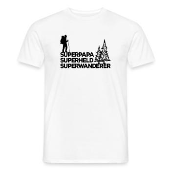 Bergwanderung Wanderer Wandern Statement Wanderung - Männer T-Shirt - Weiß - Vorne - AI Model Male 178 dark (178cm)