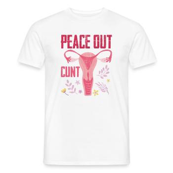 Hysterektomie-Wiederherstellungsprodukte beruhigen die Gebärmutter - Männer T-Shirt - Weiß - Vorne - AI Model Male 178 dark (178cm)