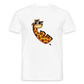 Giraffe Safari - Men's T-Shirt - white - Front - AI Model Male 178 dark (178cm)
