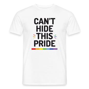Pride Month - Ich kann diesen Stolz nicht verbergen - Männer T-Shirt - Weiß - Vorne - AI Model Male 178 dark (178cm)