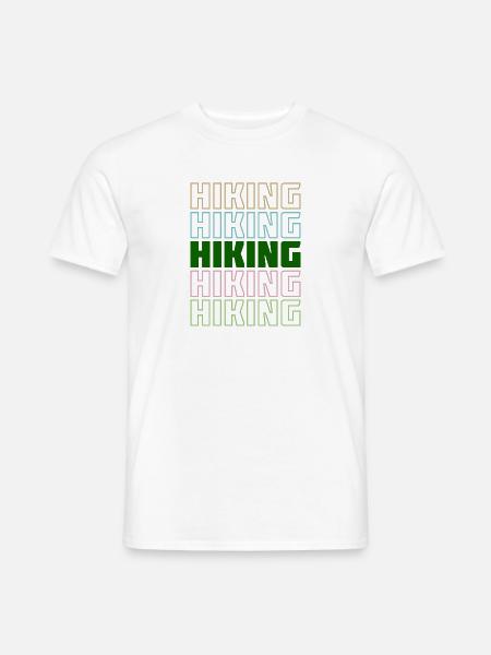 Wanderwege Spruch Wandern Statement Bergwanderung - Männer T-Shirt - Weiß