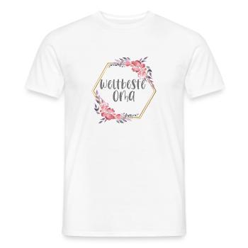 Weltbeste Oma Großmutter Muttertag Geschenk - Männer T-Shirt - Weiß - Vorne - AI Model Male 178 dark (178cm)