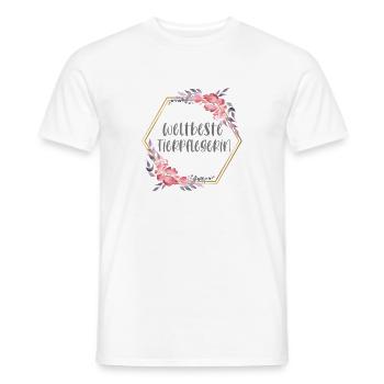 Weltbeste Tierpflegerin Tiere Beruf Geschenk - Männer T-Shirt - Weiß - Vorne - AI Model Male 178 dark (178cm)