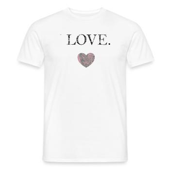 FÜR SIE - Männer T-Shirt - Weiß - Vorne - AI Model Male 178 dark (178cm)