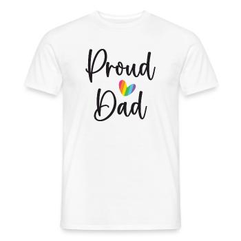 Stolzer Papa - Männer T-Shirt - Weiß - Vorne - AI Model Male 178 dark (178cm)