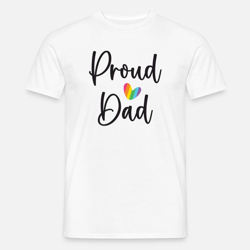 Stolzer Papa - Männer T-Shirt - Weiß