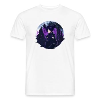 Anime Gothic Moon Girl - T-shirt homme - blanc - Devant - AI Model Male 178 dark (178cm)