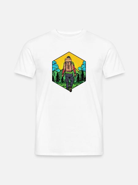 Randonnées Randonnées Alpinisme Randonnée en montagne - T-shirt homme - blanc