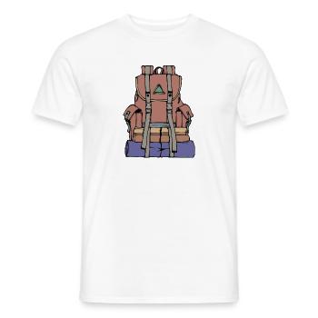 Klettern Bergsteigen Wandern Wanderer Wanderwege - Männer T-Shirt - Weiß - Vorne - AI Model Male 178 dark (178cm)