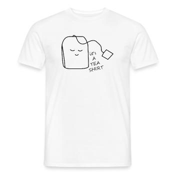 TEA Shirt - Men's T-Shirt - white - Front - AI Model Male 178 dark (178cm)