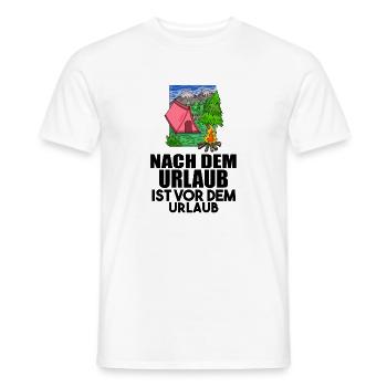 Urlaub - Männer T-Shirt - Weiß - Vorne - AI Model Male 178 dark (178cm)
