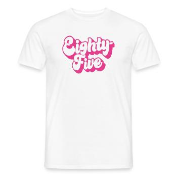 Quatre-vingt-cinq femmes du 85e anniversaire de ses 85 ans - T-shirt homme - blanc - Devant - AI Model Male 178 dark (178cm)