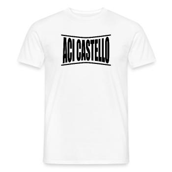 t-shirt Aci Castello Sicilia t-shirt gift idea - Men's T-Shirt - white - Front - AI Model Male 178 dark (178cm)