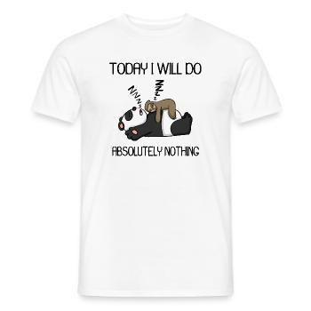 Funny saying, funny sayings - Men's T-Shirt - white - Front - AI Model Male 178 dark (178cm)