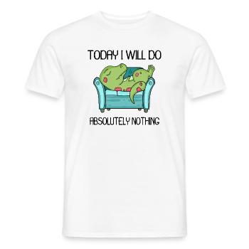 Funny saying, funny sayings - Men's T-Shirt - white - Front - AI Model Male 178 dark (178cm)