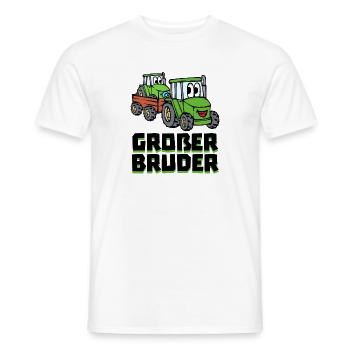 Landwirt Traktor Statement Schlepper Nutzfahrzeug - Männer T-Shirt - Weiß - Vorne - AI Model Male 178 dark (178cm)