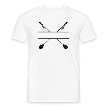 Wikingerpfeile Bogenschießen - Männer T-Shirt - Weiß - Vorne - AI Model Male 178 dark (178cm)