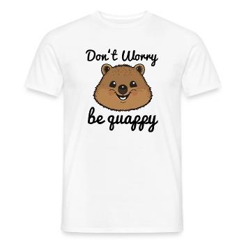 Quokka Geschenk, Quokka T-Shirt, Quokka lustig - Männer T-Shirt - Weiß - Vorne - AI Model Male 178 dark (178cm)