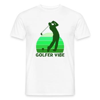 Golf, Golfer, Golfer Vibe - Männer T-Shirt - Weiß - Vorne - AI Model Male 178 dark (178cm)