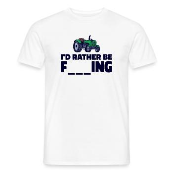 Bauernhof Traktor Statement Landwirtschaft Feld - Männer T-Shirt - Weiß - Vorne - AI Model Male 178 dark (178cm)