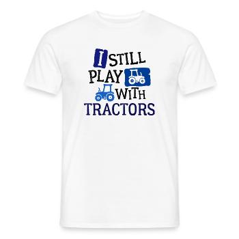 Véhicule Machines agricoles Tracteur Déclaration Tracteur - T-shirt homme - blanc - Devant - AI Model Male 178 dark (178cm)