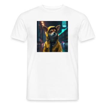 Human Dog - Männer T-Shirt - Weiß - Vorne - AI Model Male 178 dark (178cm)